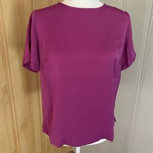 A New Day S Purple Blouse Short Sleeve NWT